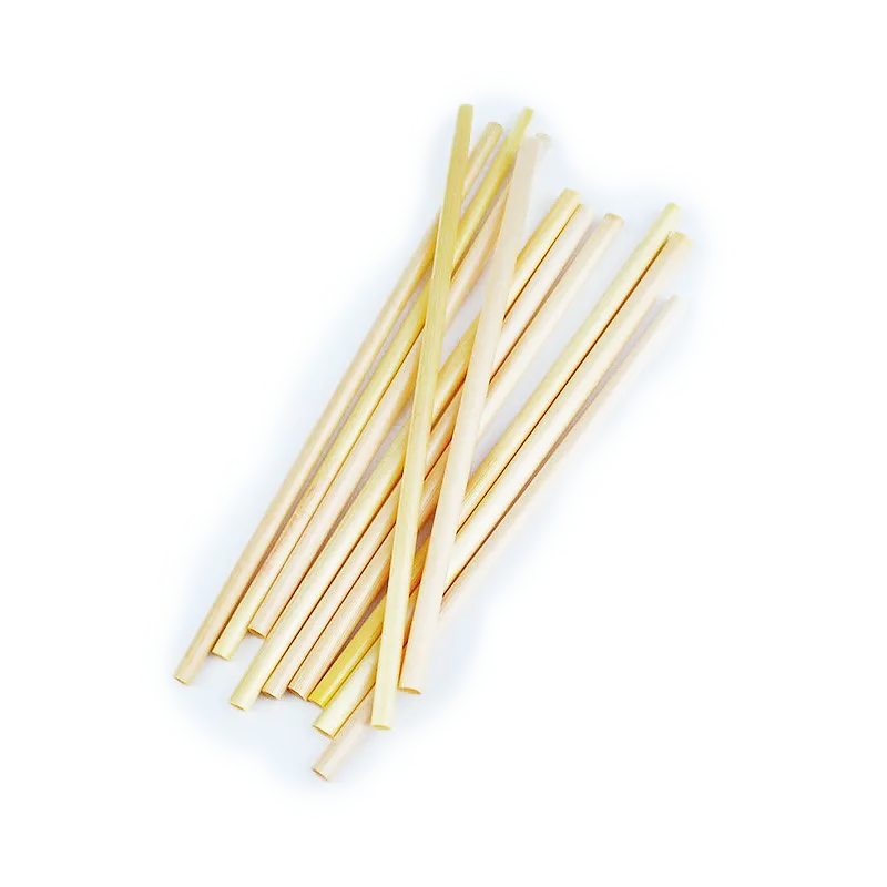 Disposable straws from rye stalks