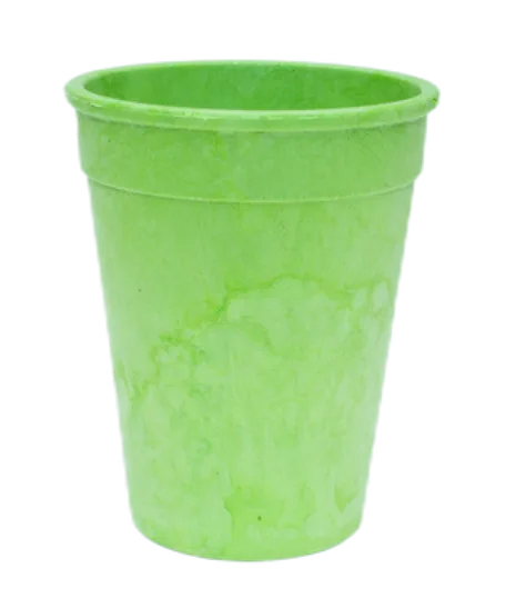 Disposable cup made from corn starch